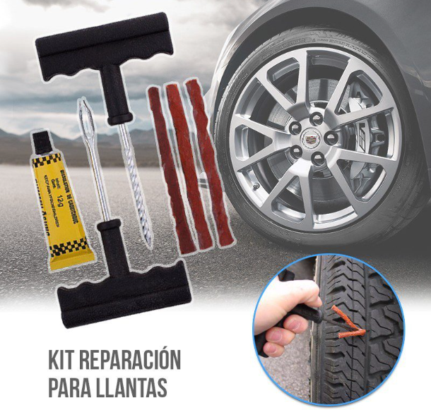 EL KIT DE REPARACION DE NEUMATICOS